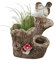 formano Pflanzgefäß Baumstamm mit Vogel Blumentopf Gartendeko