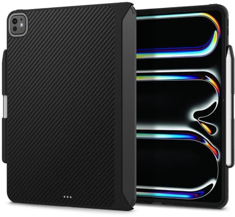 Spigen Enzo Aramid Hülle Kompatibel mit iPad Pro 13 Zoll 7.Generation M4 (2024) Case - Schwarz