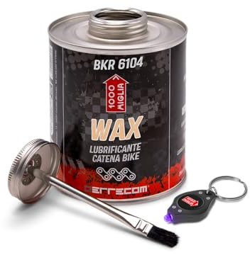 Errecom BKR 6104 DRY Fahrrad Kettenwachs für trockene und staubige Straßenbedingungen - 900 ml, All-In-One-Dose mit Pinsel enthalten