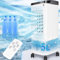 Portable Air Conditioners, 3 in 1 Evaporative Air Cooler with 5L Water Tank, 3 Speeds, 12H Timer, 65° Oscillation, Quiet Swamp Cooler Ideal for Room Office Bedroom Kitchen Garage (6 Ice Packs)