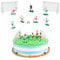 9 Pcs Football Cake Topper, Football Cake Toppers, Football Cake Decorations, Football Decorations and Sports Themed Cakes Decorations Personalised Cake Plugin Boys Party Supplies