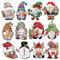 TOFBS Weihnachten Anhänger 36 Stück Zwerg Ornamente Aus Holz Hängeornamente Christbaumschmuck Set Geeignet für Festivals Partys Innen und Außenfenster （Spezifikation#2）