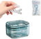 ZIJANG Kit Porta Dentiera, Tre Strati Porta Apparecchio Denti, con Gancio per Rimozione Dell'apparecchio e Spazzolino, Portatile Blu Porta Bite Dentale, per Protesi, Apparecchi Ortodontici