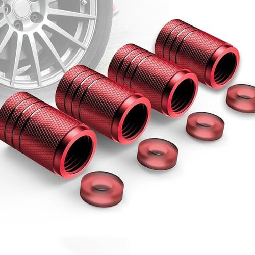 HWLHWTSN 4 Stück Auto Ventilkappen, für Hyundai N Performance I30N I20 I30 I40 Ix35 Autoventil Kappe Reifen Ventilkappen Autoventil Kappe Reifen Accessoiresr