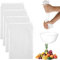 4 Stück Nussmilchbeutel, Passiertuch Wiederverwendbar, Käsetuch Bio Waschbar Filterbeutel Mit Kordelzug, Nut Milk Bag für Käse Fruchtsaft Kaffee Gemüsesaft ((20 * 30cm))