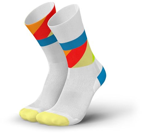 INCYLENCE ULTRALIGHT Laufsocken für Damen und Herren, atmungsaktiv und sehr dünn, 1 Paar (DE/NL/SE/PL, Numerisch, 43, 46, Regular, Regular, Strides White Blue Inferno)