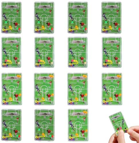 15 Stück Fußball Mitgebsel Party Mini Fussball Spiel Geduldsspiel Mitgebsel Kindergeburtstag Spiele Fußball Deko Flipperspiel Geschenke Puzzle Spiel für Jungs Kinder Jungen Mädchen (Kunststoff)