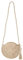 DecorDwell Strohtasche Damen, Schultertasche Stroh, Crossbody Bag Damen Stroh, Strandtasche Umhängetasche, Gehäkelte Taschen Handarbeit, mit Quaste, Für Urlaub Outdoor Arbeit Und Reisen (Rund – Weiß)