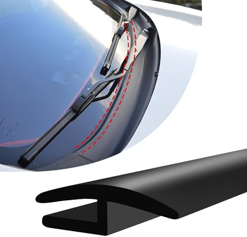 1.8M/6Ft Windshield Cowl Molding Rubber Seal Trim Strip, Front Rear Windshield Seal, Car Weather Stripping, Window Sunroof Seal for Most Cars Trucks SUV