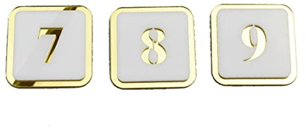 Cache de panneau acrylique, couvertures acryliques, plaque d'immatriculation creuse autocollante 3D arrière - Idéal pour les restaurants Hôtel Cantine Salle de bains Cafés Plaque (1 20)