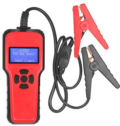 Autobatterie Tester, Digitaler Batterietester 12V mit LCD - Display, CCA/CA/BCI Messung – Leistungsstarker Lasttest, Mehrsprachig, Für Kfz, Lkw, Marine