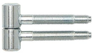 Einbohrband für Futtertüren, 16 mm, Stahl verzinkt