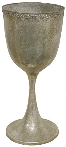 großer Metall Pokal, Antik Design, 59 cm, silber