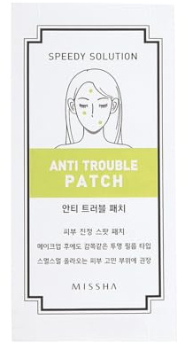 MISSHA Speedy Solution Anti Trouble Patch Set, 24 Stück Pickel und Mitesser, reduziert Entzündungen und absorbiert Fett, bakterieller Schutz, für helle und gesunde Haut