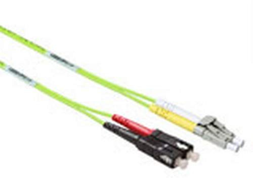 ACT 0.5 Meter LSZH Multimode 50/125 OM5 Fiber Patch Cable Duplex with LC and SC connectors