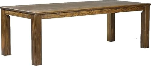 Esstisch Rio Classico 240x100 cm Eiche antik Holz Pinie Massivholz Esszimmertisch Echtholz ausziehbar vorgerichtet für Ansteckplatten Brasilmöbel