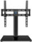 PERLESMITH Swivel Universal TV Stand/Base - Table Top TV Stand for 32-60 inch LCD LED TVs - Height Adjustable TV Mount Stand with Tempered Glass Base, VESA 400x400mm,Holds up to 88lbs PSTVS09