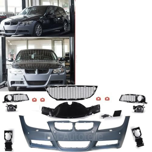 DM Autoteile Front Sport Stoßstange vorne PDC/SRA +NSW passt für E90 E91 bj. 05-08 +ABE*