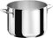 Aeternum Pentola in Acciaio Inox 18/10, 24 cm, Argento, Senza Finitura, Divina Induzione, con Coperchio, per Stovetop e Forno