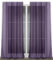 BEAUTEX Vorhang mit Kräuselband oder Ösen, transparente Gardine Dolly, Farbe und Größe wählbar (Kräuselband - Breite 140 cm - Höhe 250 cm - 2 Stück - Pflaume)