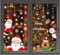 YULOONG Weihnachtsfenster Statische Aufkleber haftet abnehmbare Vinyl Weihnachtsmann Weihnachtsbaum Schneemann Schneeflocke Hirsch DIY Wand Fenster Tür Wandbild Showcase Aufkleber Aufkleber