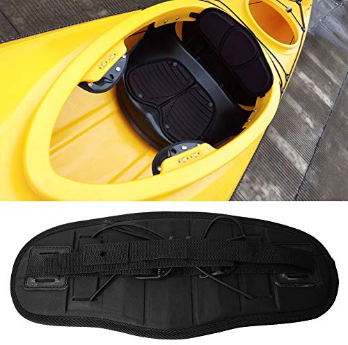 Candeon Canoe Seat Backrest Adjustable Kayak Non-slip Canoe Seat Backrest Comfortable Pad Black