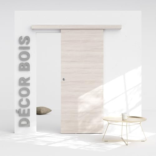 Porte Coulissante avec Rail - Oslo 83 cm - Sans butée