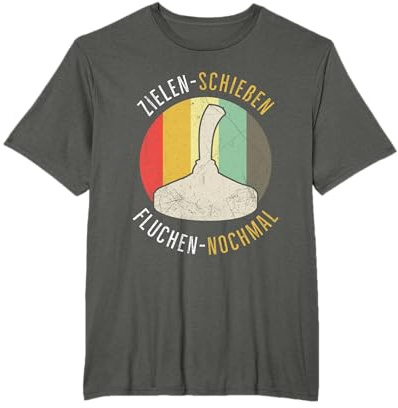 Stockschießen Eisstockschießen Lustiger Spruch Stockschütze T-Shirt