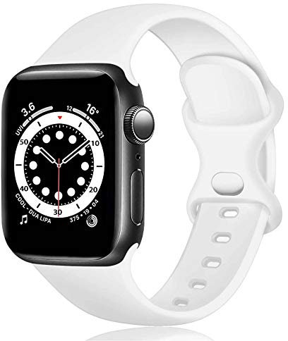 TopPerfekt Silicone Strap Compatible with Apple Watch Strap 42mm/44mm/45mm/49mm, Silicone Replacement Watch Band Straps for iWatch Series 8 7 6 5 4 3 2 1 SE Ultra