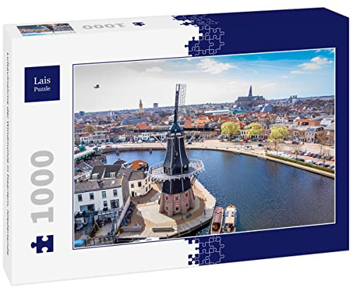 Lais Puzzle Luftaufnahme der Windmühle in Haarlem, Niederlande 1000 Teile