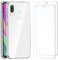 NEW'C Hülle für Samsung Galaxy A40 - Ultra Transparent Silikon Weiches TPU Gel und 2 × Panzer Schutz Glas für Samsung Galaxy A40 - Anti Scratch