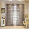M&W DAS DESIGN Gardinenschal halbtransparent Vintage Retro Barock Dekoschal Stoff Ösenschal Voile Fensterschal Stickerei Jacquard Stores Gardinen