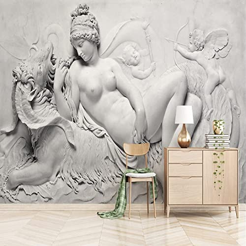 Fototapete 3D Effekt Retro Menschen Kunst Götter Tapeten 3D Effekt Vliestapete Wohnzimmer Schlafzimmer Wandbilder Wanddeko