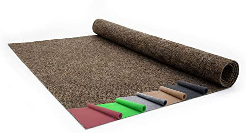 Madeinnature - Moquette d’extérieur – Imitation gazon synthétique en rouleau pas cher – Tapis de sol extérieur pour terrasse, balcon, piscine … dimensions et couleurs au choix (1,25x2m Marron)