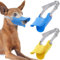 PAGOW 2 x Anti-Biss-Maulkorb in Enten-Form, Hunde-Mund-Abdeckungen, Anti-Ruf, sicheres Bellen, verstellbare Silikon-Maulkorb, Schlaufe, Haustier-Maulkorb (S)
