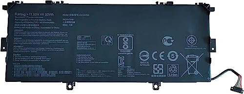 C31N1724 0B200-02760400 Batería para portátil Compatible con ASUS ZenBook 13 UX331U UX331UAL U3100FAL UX331FAL UX331FAL-EG017R UX331FAL-EG028T Series(11.55V 50Wh)