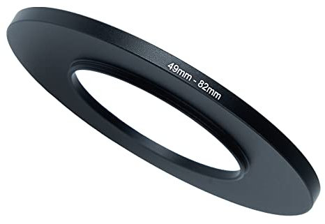49 mm auf 82 mm Step-Up-Ringfilter-Adapter, für alle Marken UV ND CPL, Metallring Step-Up Ringe Adapter Filter (49 mm-82 mm)