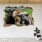 Wandtattoo Rissig DIY Fototapete Lustige Kühe, Die In Die Kamera Schauen, 3D-Ansicht, Wandaufkleber, Poster, Aufkleber, A675 60x90CM