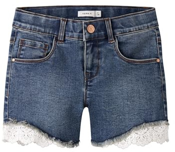 NAME IT Mädchen Nkfsalli Slim Dnm Shorts 5372-ha Noos