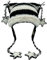 Y2K Beanies Y2k Beanie für Damen, Gothic-Strickmütze, Grunge-Häkelmützen für Damen, Zubehör, Schwarz / Weiß, M