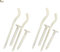 BricoLoco.com Pack 2 uds. Juego Soporte radiador pared extralargo blanco. Colgador sujeta radiadores hierro fundido o aluminio. Colgar radiador. Tacos con embellecedor incluidos. (2)