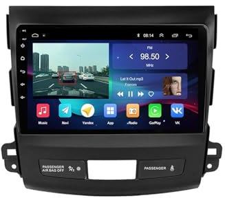 SAFWEL Reproductor Multimedia de Radio for Coche Android 11 2 DIN Apto for Mitsubishi Outlander 2006-2011 Apto for Peugeot 4007 Citroen c-Crosser Carplay GPS (Size : B-L6 Pro(6-128GB) Can)