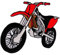 Enduro Rot Motorrad Aufnäher zum aufbügeln oder aufnähen Bügelbild Aufbügler für Kleidung gestickter Bügelflicken Applikation Motocross Dirt Bike Patch Größe 7 x 6,5 cm