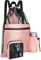 Sarsumir Sac Piscine à Cordon - Séparation Humide et Sèche, Sac à Dos pour Natation, Gym, Plage, Sport - Adultes, Hommes, Femmes - Rose