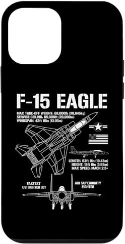 Hülle für iPhone 12 mini F-15 Eagle Fighter Jet Specs Militärflugzeug F15 Eagle