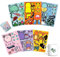 sylbx 24 Stück Cartoon Puzzle Aufkleber,Kinder Cartoon Aufkleber,Cartoon Aufkleber für Kinder,Mehrfach Aufklebbar Sticker für Geburtstagsparty Dekorationen Kinder Geschenke