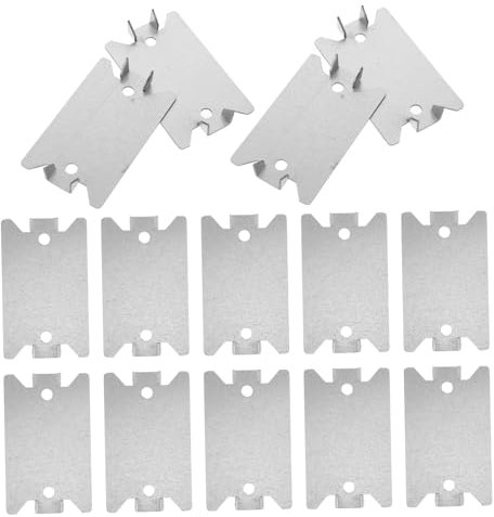 DOITOOL 50 Pezzi Corda Piastra Per Cavo Elettrico Piastre Per Rammendo Piastre Per Unghie Piastre In Filo Piastre Per Ponte Per Barche Peg Board Piastra Cavo Piastre Per Cinghie Per Cavi