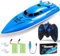 Habuddy RC Boat, 2.4 GHz High Speed Mini Boats, Remote Control Boats for Pools & Lakes, Radio Controlled Watercraft for Kids, 30+ Mins, 2 Batteries
