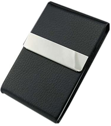 HJJEFRNO Porte-Cartes de Visite Hommes id Porte-Carte de crédit Portefeuille en Cuir métal Aluminium Porte-Cartes bancaires d'affaires Porte-Carte de crédit Titulaire de la Carte de Visite