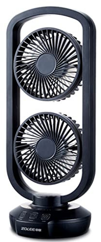 CPAOWEHF Ventilador de torre de escritorio pequeño portátil con oscilación de 3 velocidades, ventilador oscilante USB para dormitorio, oficina, hogar, camping